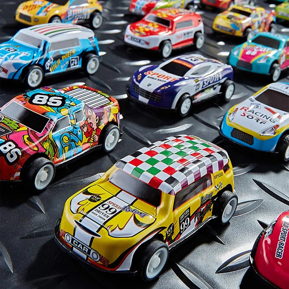 Diecast Mini Alloy Car Model Set with Storage Box